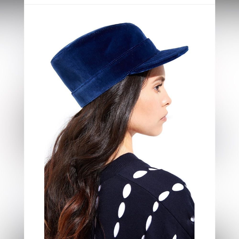 Valas Los Angeles Conductor Velvet Navy Hat Limited Collector, $435 retail